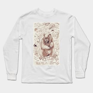 Fangmalia Giant Beaver Cryptid Long Sleeve T-Shirt